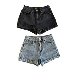 High Waist Mom Jean Short Pacsun Bundle Hi-Rise Denim 2- Pack